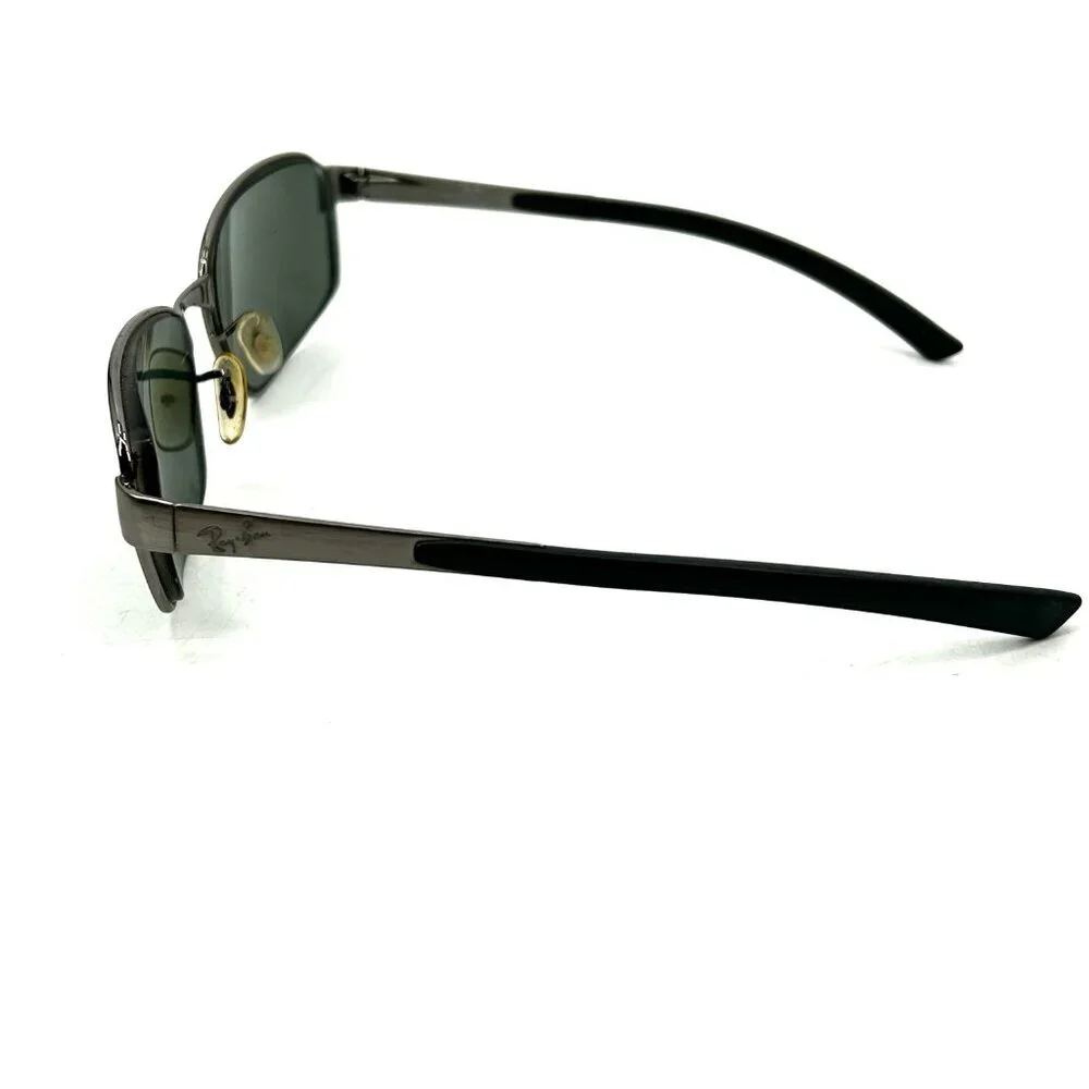 RAY-BAN Men's RB 3413 Gun Metal Silver Black Sunglasses Glasses Frames